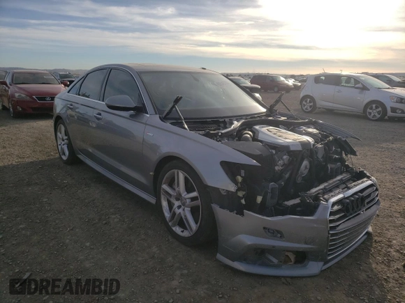 2016 Audi A6 3.0T Premium Plus with VIN WAUFGAFC4GN086341, listed as a Copart auction lot 66546702 with 134,578 mi miles. Bid and sale history available at carsss.com. Image 1.