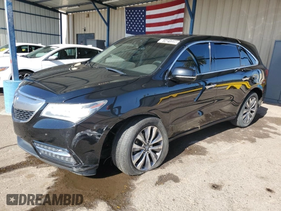 2014 Acura MDX Technology with VIN 5FRYD4H42EB039282, listed as a Copart auction lot 61421335 with 159,692 mi miles and Clean title. Bid and sale history available at DreamBid. Image 1.