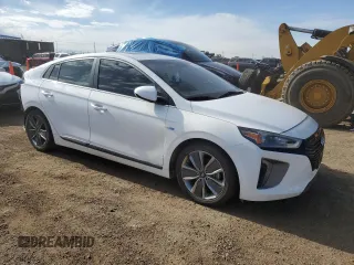2017 Hyundai Ioniq Limited with VIN KMHC85LC1HU051550, listed as a Copart auction lot 55484925 with 140,752 mi miles and Salvage title. Bid and sale history available at DreamBid. Image 4.