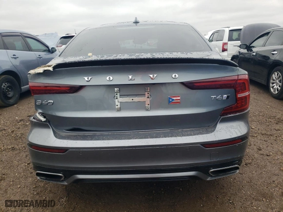 2020 Volvo S60 R-Design with VIN 7JRA22TM4LG032424, listed as a Copart auction lot 80709904 with 41,331 mi miles and Salvage Title. Bid and sale history available at carsss.com. Image 6.