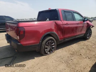 2021 Honda Ridgeline Sport with VIN 5FPYK3F10MB017541, listed as a Copart auction lot 60257215 with 12,227 mi miles and Salvage title. Bid and sale history available at DreamBid. Image 3.