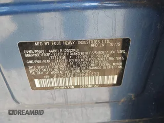 2015 Subaru Forester 2.5i с VIN JF2SJABC9FH581433, выставлен на аукционе IAAI как лот 42471713 с пробегом 144 376 миль миль и . История ставок и продаж доступна на DreamBid. Изображение 9.