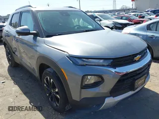 2023 Chevrolet TrailBlazer LT with VIN KL79MPS22PB043642, listed as a IAAI auction lot 41754542 with 53,873 mi miles. Bid and sale history available at carsss.com. Image 1.