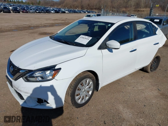 2016 Nissan Sentra S with VIN 3N1AB7AP6GL682465, listed as a IAAI auction lot 41865424 with 89,392 mi miles. Bid and sale history available at carsss.com. Image 2.