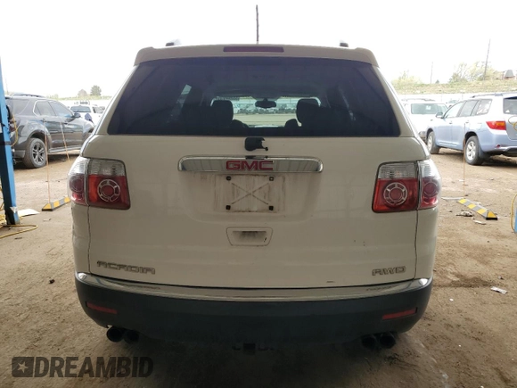 2010 GMC Acadia SL with VIN 1GKLVKED1AJ249526, listed as a Copart auction lot 55262735 with 196,091 mi miles and Clean Title. Bid and sale history available at carsss.com. Image 6.