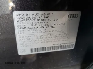 2017 Audi Q5 Premium Plus z VIN WA1L2AFP1HA035809, wystawiony jako Copart lot #58858595 z przebiegiem 80 885 mil mil oraz Szkoda całkowita • Salvage title. Historia ofert i sprzedaży dostępna na DreamBid. Obrazek 13.