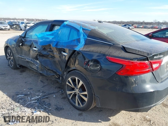 2017 Nissan Maxima SV with VIN 1N4AA6AP2HC418270, listed as a IAAI auction lot 41305536 with 158,298 mi miles. Bid and sale history available at carsss.com. Image 3.