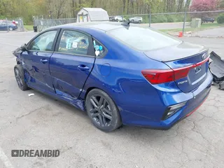 2021 Kia Forte GT-Line with VIN 3KPF34AD4ME423784, listed as a IAAI auction lot 42177423 with 17,174 mi miles and . Bid and sale history available at carsss.com. Image 3.