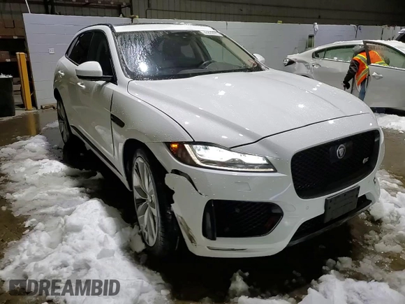 2019 Jaguar F-Pace S with VIN SADCM2FV4KA369008, listed as a Copart auction lot 43822355 with 45,408 mi miles and Salvage Title. Bid and sale history available at DreamBid. Image 14.