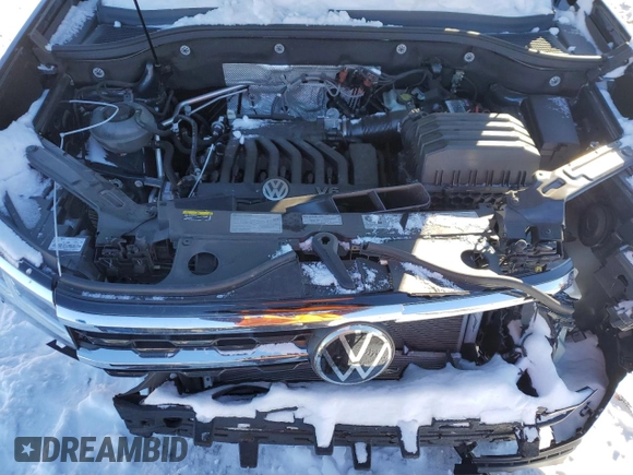 2020 Volkswagen Atlas SEL with VIN 1V2ME2CA8LC219017, listed as a Copart auction lot 87255214 with 46,857 mi miles and Salvage title. Bid and sale history available at DreamBid. Image 14.