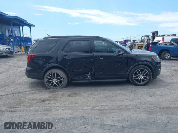 2019 Ford Explorer Sport with VIN 1FM5K8GT9KGA10143, listed as a IAAI auction lot 41935836 with 62,531 mi miles and . Bid and sale history available at DreamBid. Image 6.