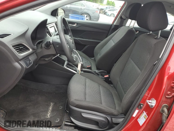 2022 Hyundai Accent SE z VIN 3KPC24A61NE181917, wystawiony jako Copart lot #57094065 z przebiegiem 33 222 mil mil oraz Szkoda całkowita • Salvage title. Historia ofert i sprzedaży dostępna na DreamBid. Obrazek 7.
