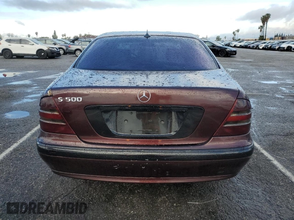 2002 Mercedes-Benz S 430 with VIN WDBNG70J32A302767, listed as a Copart auction lot 48614205 with Not provided miles and Clean title. Bid and sale history available at DreamBid. Image 6.