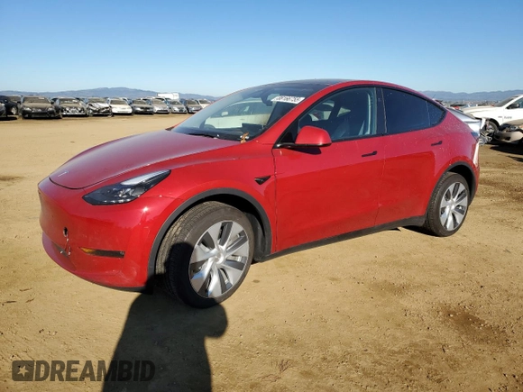 2023 Tesla Model Y Long Range with VIN 7SAYGDEE6PA167386, listed as a Copart auction lot 88166755 with Not Provided miles and Salvage Title. Bid and sale history available at DreamBid. Image 1.