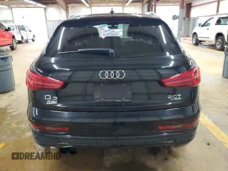 2018 Audi Q3 Premium Plus with VIN WA1JCCFS5JR018975, listed as a Copart auction lot 56663215 with 86,672 mi miles and Salvage title. Bid and sale history available at DreamBid. Image 6.