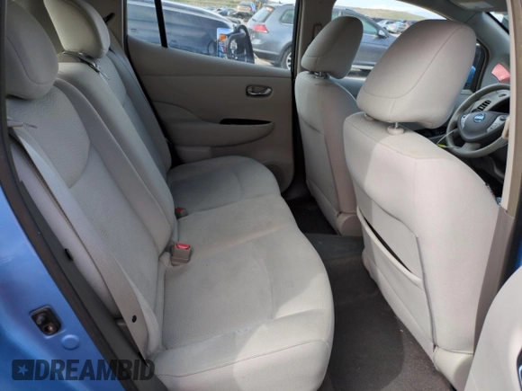 2013 Nissan LEAF SL with VIN 1N4AZ0CP4DC423984, listed as a Copart auction lot 52633125 with 61,229 mi miles and Salvage Title. Bid and sale history available at DreamBid. Image 10.