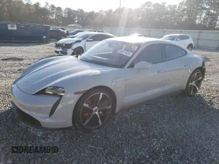 2021 Porsche Taycan 4S z VIN WP0AB2Y14MSA43132, wystawiony jako Copart lot #84077624 z przebiegiem 26 965 mil mil oraz Szkoda całkowita • Salvage title. Historia ofert i sprzedaży dostępna na DreamBid. Obrazek 1.