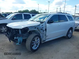2023 Dodge Durango GT Plus with VIN 1C4RDHDG5PC635967, listed as a IAAI auction lot 42238284 with 42,324 mi miles and . Bid and sale history available at DreamBid. Image 2.