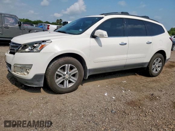 2015 Chevrolet Traverse LT with VIN 1GNKRHKDXFJ264429, listed as a Copart auction lot 58413825 with Not provided miles and Salvage title. Bid and sale history available at DreamBid. Image 1.