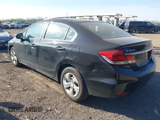 2014 Honda Civic Sedan LX with VIN 2HGFB2F55EH532657, listed as a IAAI auction lot 42098893 with 156,535 mi miles. Bid and sale history available at carsss.com. Image 3.