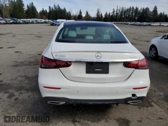 2023 Mercedes-Benz E 350 with VIN W1KZF8EB3PB150199, listed as a Copart auction lot 46922695 with 20,487 mi miles and Salvage Title. Bid and sale history available at DreamBid. Image 6.