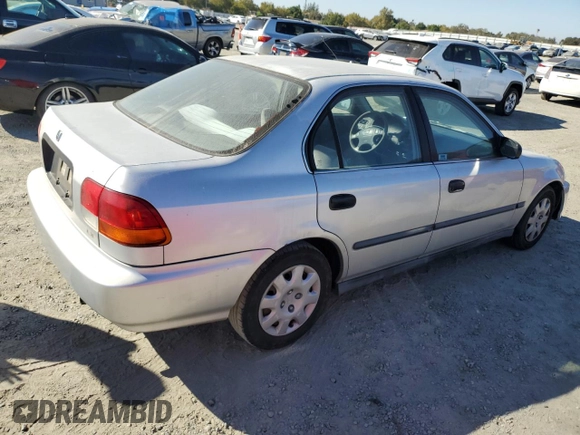 1998 Honda Civic LX with VIN 2HGEJ6670WH607791, listed as a Copart auction lot 72235594 with 205,571 mi miles and Salvage Title. Bid and sale history available at carsss.com. Image 3.