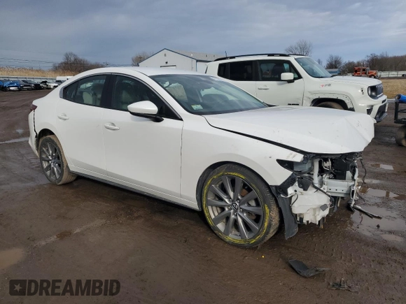 2019 Mazda 3 Preferred with VIN 3MZBPADL6KM105721, listed as a Copart auction lot 47532275 with Not Provided miles and Salvage Title. Bid and sale history available at DreamBid. Image 4.
