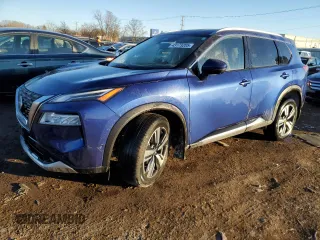 2021 Nissan Rogue Platinum with VIN JN8AT3DD3MW315988, listed as a Copart auction lot 43173205 with 16,303 mi miles and Salvage Title. Bid and sale history available at carsss.com. Image 1.
