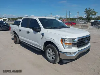 2021 Ford F-150 XL with VIN 1FTEW1CP9MFA21953, listed as a IAAI auction lot 41465607 with 17,132 mi miles. Bid and sale history available at carsss.com. Image 1.