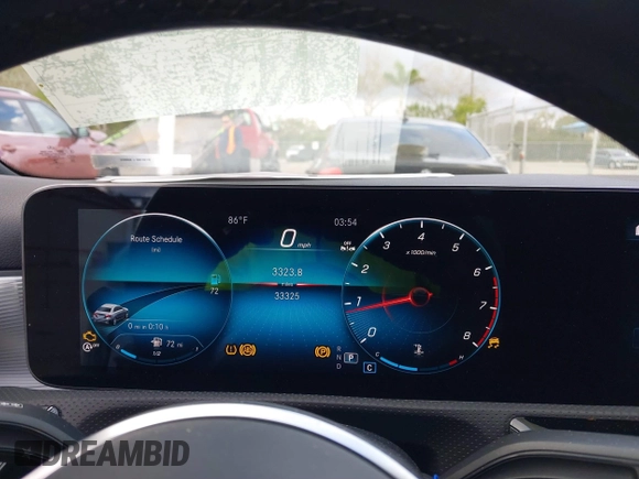 2022 Mercedes-Benz A 220 with VIN W1K3G4EB5NJ341170, listed as a IAAI auction lot 41598290 with 33,325 mi miles and . Bid and sale history available at DreamBid. Image 7.