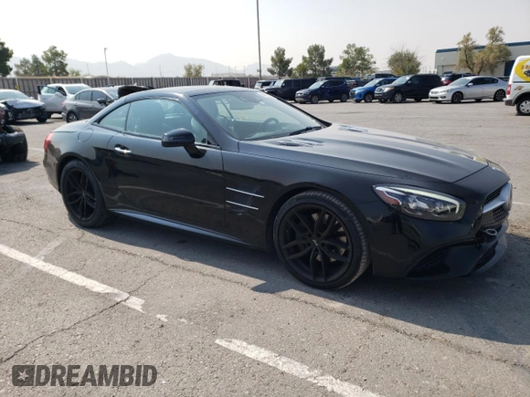 2018 Mercedes-Benz SL 550 with VIN WDDJK7DA9JF050023, listed as a Copart auction lot 64726874 with 48,126 mi miles and Salvage title. Bid and sale history available at DreamBid. Image 4.