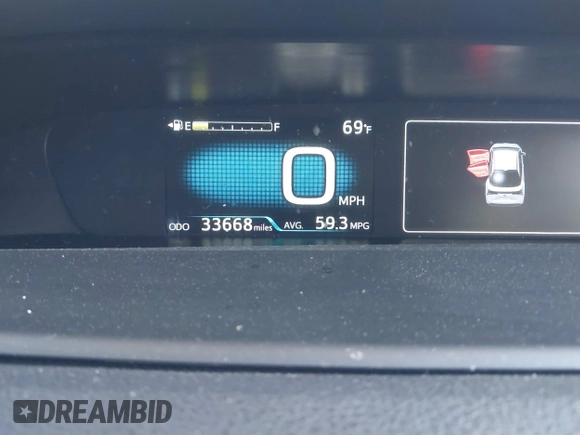 2020 Toyota Prius L Eco z VIN JTDKARFU4L3116504, wystawiony jako IAAI lot #42178279 z przebiegiem 33 668 mil mil oraz . Historia ofert i sprzedaży dostępna na DreamBid. Obrazek 15.
