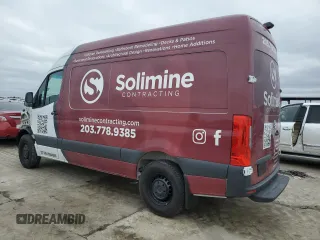 2024 Mercedes-Benz Sprinter Cargo with VIN W1W4NBHY3RT167719, listed as a Copart auction lot 45290775 with 2,544 mi miles and Salvage Title. Bid and sale history available at carsss.com. Image 2.