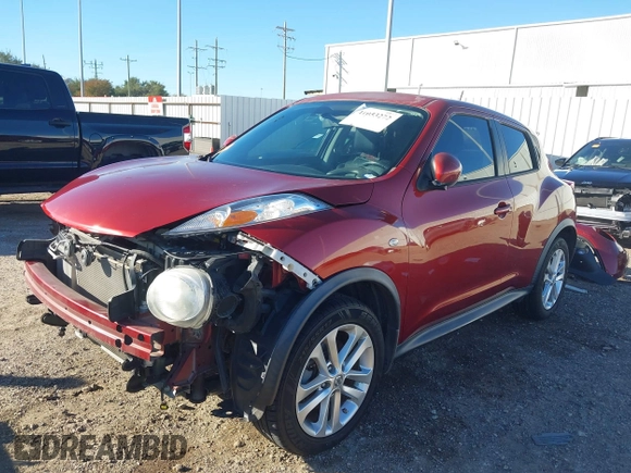 2012 Nissan Juke SL with VIN JN8AF5MR5CT101826, listed as a IAAI auction lot 41053272 with 24,525 mi miles. Bid and sale history available at carsss.com. Image 2.
