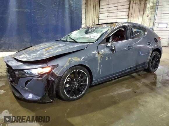 2024 Mazda 3 S Carbon Edition with VIN JM1BPBLM2R1709387, listed as a Copart auction lot 52748755 with 25,380 mi miles and Non Repairable. Bid and sale history available at DreamBid. Image 1.