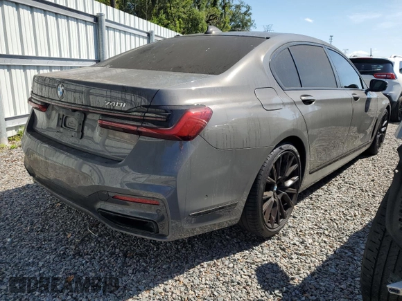 2020 BMW 7 Series 740i with VIN WBA7T2C09LGF96718, listed as a Copart auction lot 63169003 with 43,315 mi miles. Bid and sale history available at carsss.com. Image 3.