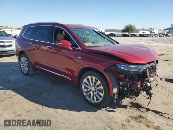 2020 Cadillac XT6 FWD Premium Luxury with VIN 1GYKPERSXLZ103765, listed as a Copart auction lot 73532524 with 44,084 mi miles and Salvage Title. Bid and sale history available at carsss.com. Image 4.
