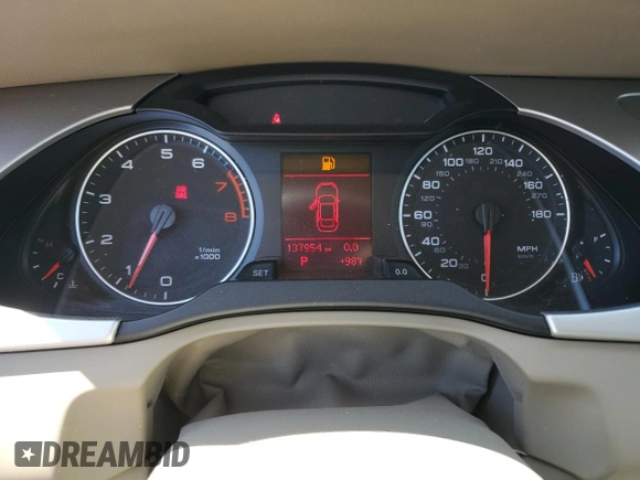 2009 Audi A4 Premium Plus with VIN WAUSF78K39N054072, listed as a Copart auction lot 56224195 with 137,954 mi miles and Clean title. Bid and sale history available at DreamBid. Image 9.