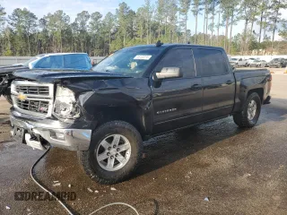 2015 Chevrolet Silverado 1500 LT with VIN 3GCUKREC9FG447739, listed as a Copart auction lot 46133275 with 216,941 mi miles and Salvage Title. Bid and sale history available at carsss.com. Image 1.
