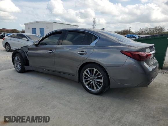 2023 Infiniti Q50 Luxe with VIN JN1EV7BP9PM510525, listed as a Copart auction lot 47134914 with Not Provided miles and Non Repairable. Bid and sale history available at DreamBid. Image 2.