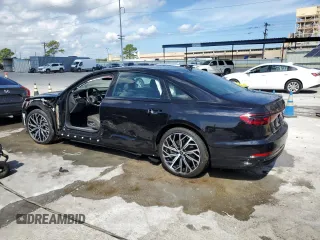 2024 Audi A8 with VIN WAULDAF81RN008674, listed as a Copart auction lot 68682444 with 539 mi miles and Salvage Title. Bid and sale history available at carsss.com. Image 2.