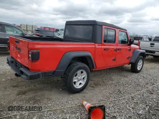 2020 Jeep Gladiator Sport S with VIN 1C6HJTAG0LL131338, listed as a Copart auction lot 50883235 with 50,547 mi miles and Salvage title. Bid and sale history available at DreamBid. Image 3.
