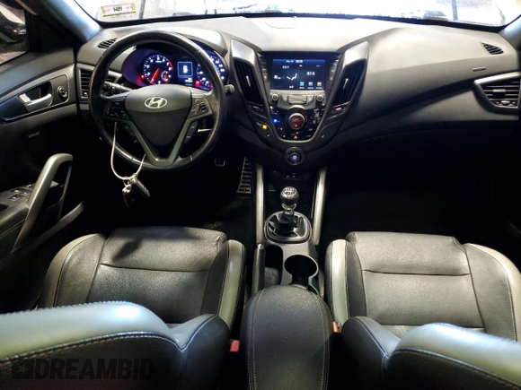 2016 Hyundai Veloster Turbo z VIN KMHTC6AEXGU279229, wystawiony jako Copart lot #56861945 z przebiegiem 72 768 mil mil oraz Szkoda całkowita • Salvage title. Historia ofert i sprzedaży dostępna na DreamBid. Obrazek 8.