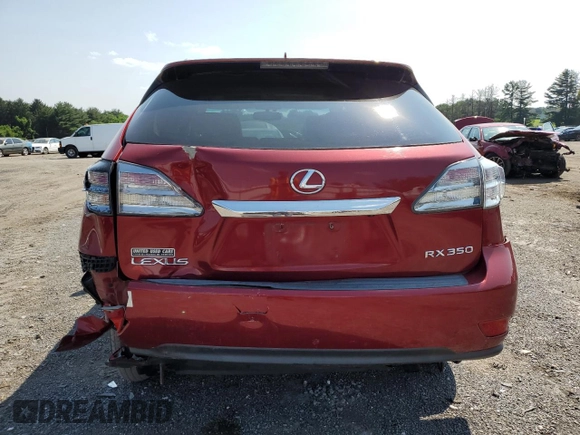2010 Lexus RX 350 with VIN 2T2BK1BA6AC077960, listed as a Copart auction lot 60544575 with 235,554 mi miles and Salvage title. Bid and sale history available at DreamBid. Image 6.