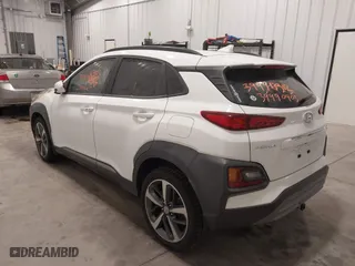 2021 Hyundai Kona Limited with VIN KM8K3CA56MU720134, listed as a IAAI auction lot 39990903 with 1 mi miles. Bid and sale history available at carsss.com. Image 3.