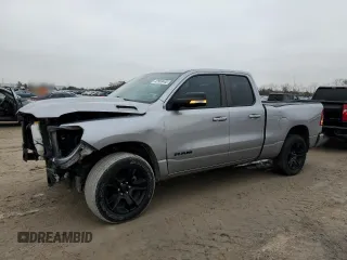 2022 Ram 1500 Lone Star with VIN 1C6RREBT6NN158202, listed as a Copart auction lot 42503445 with 43,345 mi miles and Salvage title. Bid and sale history available at DreamBid. Image 1.