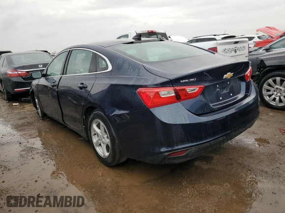 2017 Chevrolet Malibu LS with VIN 1G1ZB5ST8HF142698, listed as a Copart auction lot 48596635 with 76,552 mi miles and Salvage Title. Bid and sale history available at DreamBid. Image 2.