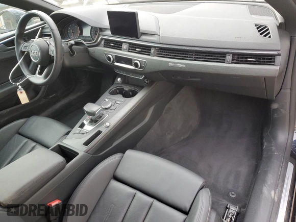 2018 Audi A5 Premium Plus with VIN WAUTNAF51JA091151, listed as a Copart auction lot 49102415 with 50,032 mi miles and Salvage Title. Bid and sale history available at DreamBid. Image 8.