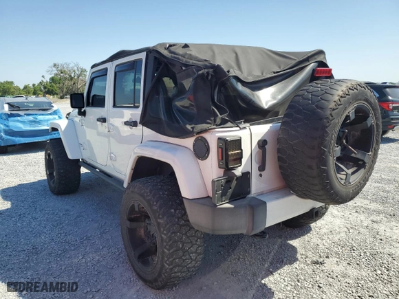 2012 Jeep Wrangler Unlimited Sahara with VIN 1C4BJWEG6CL256452, listed as a Copart auction lot 53305115 with 50,944 mi miles and Salvage Title. Bid and sale history available at carsss.com. Image 2.
