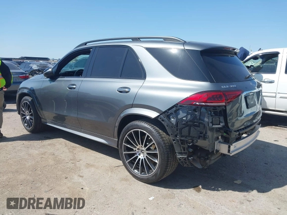 2020 Mercedes-Benz GLE 350 with VIN 4JGFB4KB2LA041492, listed as a IAAI auction lot 41973138 with 59,122 mi miles and . Bid and sale history available at DreamBid. Image 3.